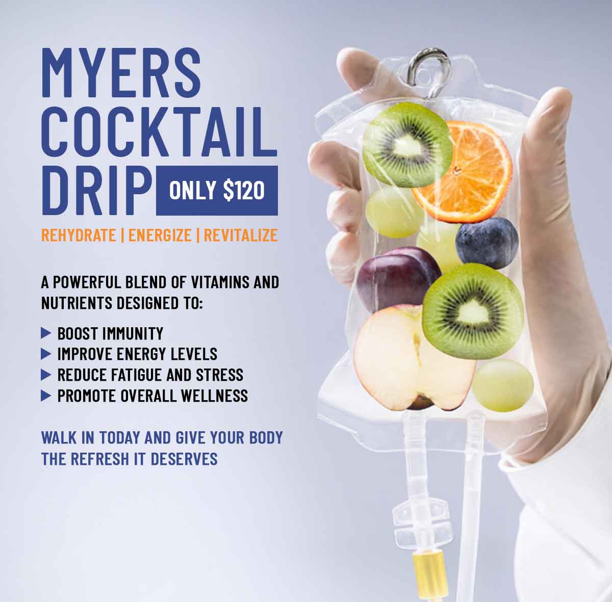 Myers’ Cocktail Drip at enTrust Immediate Care Clinic